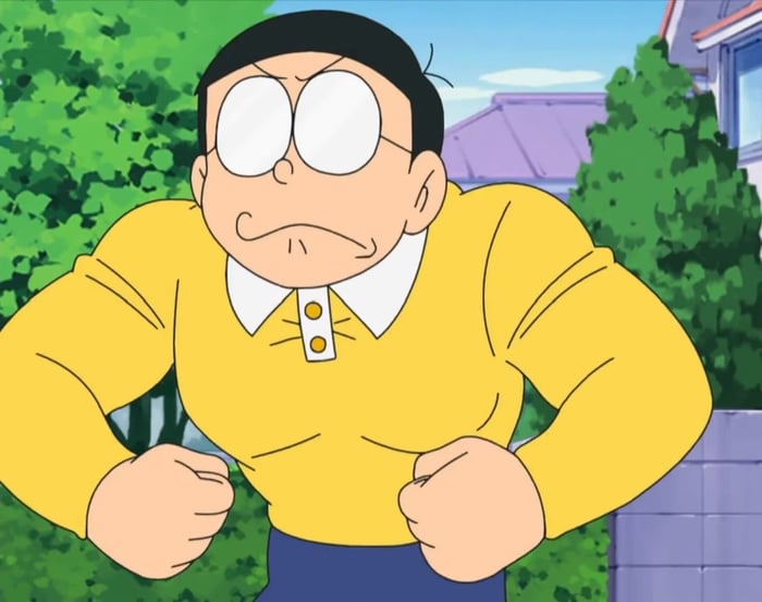 Nobita trong anime vô cùng phong cách