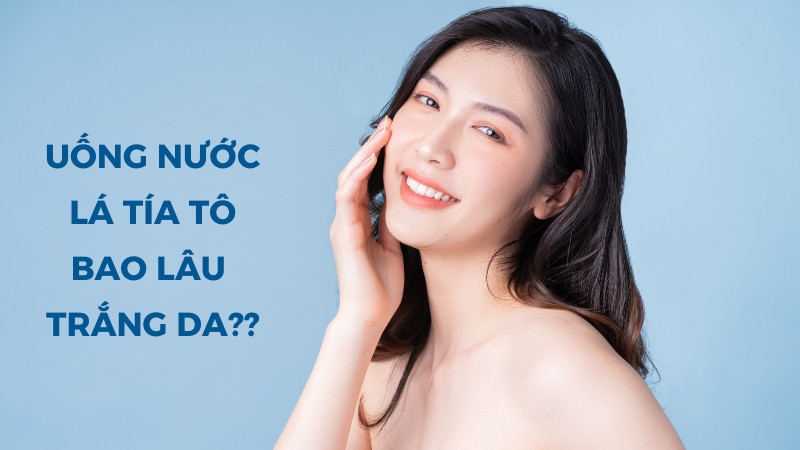 Uống nước lá tía tô bao lâu thì trắng da?