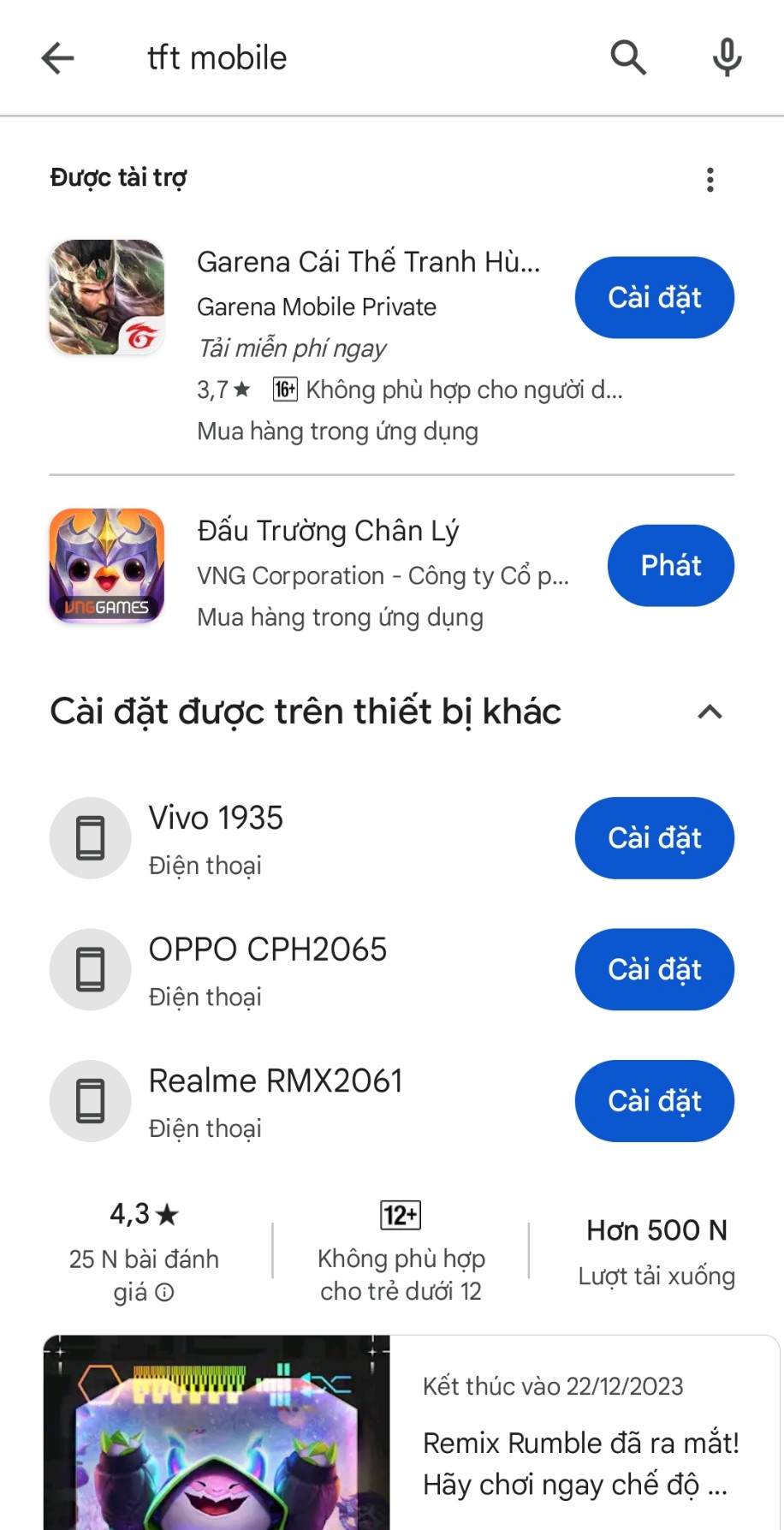 Tải đấu trường chân lý Mobile mới nhất ra mắt tại Việt Nam