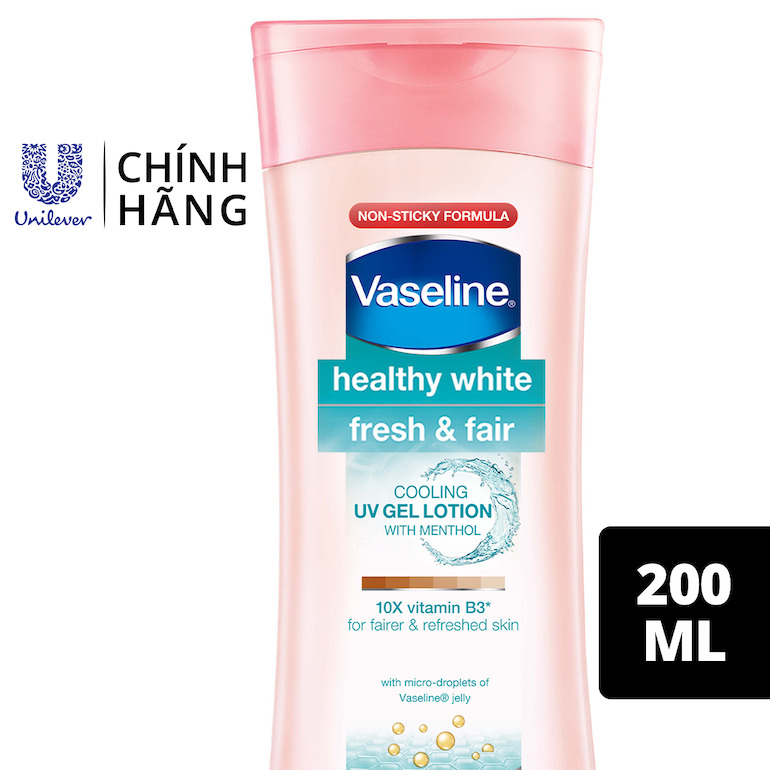 Top 3 loại sữa dưỡng thể Vaseline làm trắng da tốt nhất