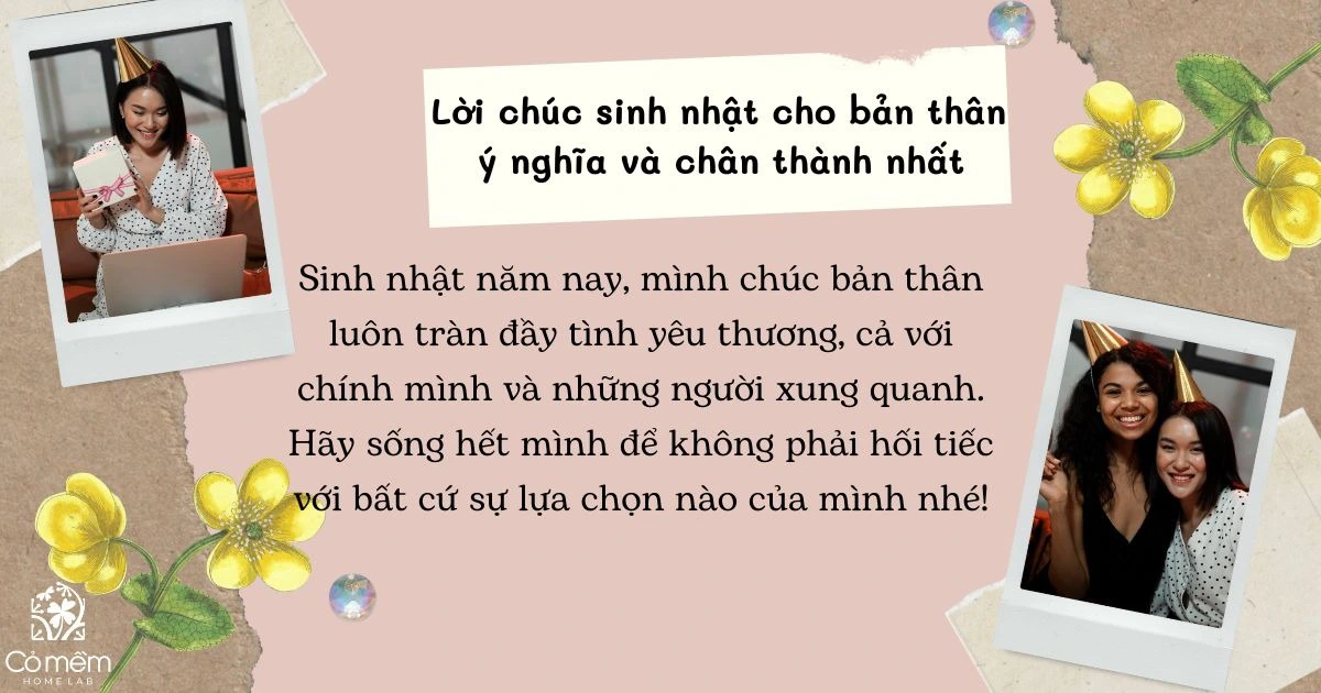 Lời Chúc Sinh Nhật Cho Bản Thân Ý Nghĩa Và Chân Thành Nhất