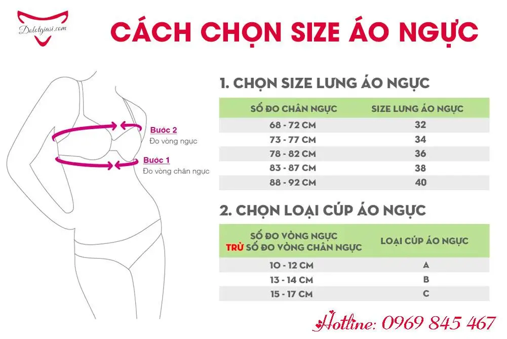 Size áo ngực - Cách đo CHUẨN và một số điều cần lưu ý!