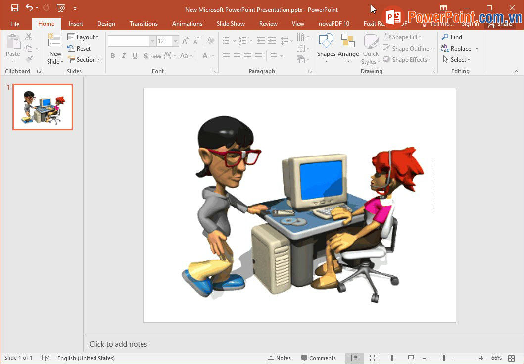 Cách tìm, tải và chèn hình ảnh động GIF vào slide trình chiếu Powerpoint