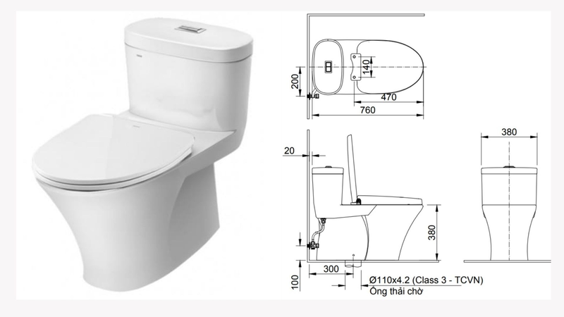 Khoảng cách bồn cầu đến tường bao nhiêu? Lưu ý khi lắp đặt