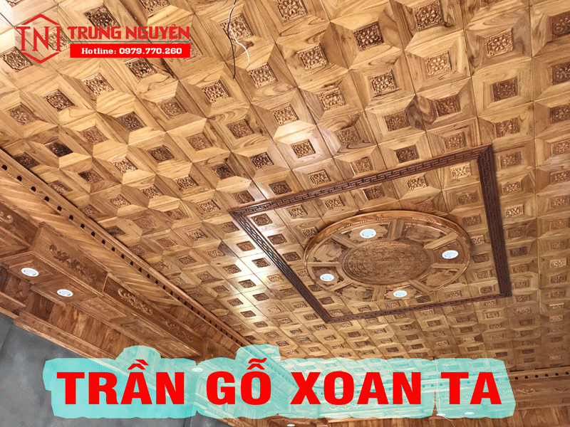 Báo giá trần gỗ tự nhiên xoan