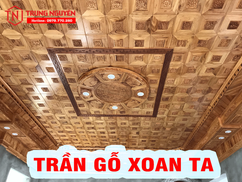 Báo giá trần gỗ tự nhiên xoan