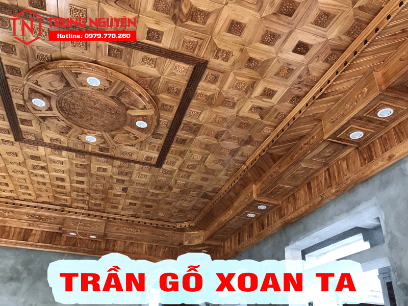 Báo giá trần gỗ tự nhiên xoan