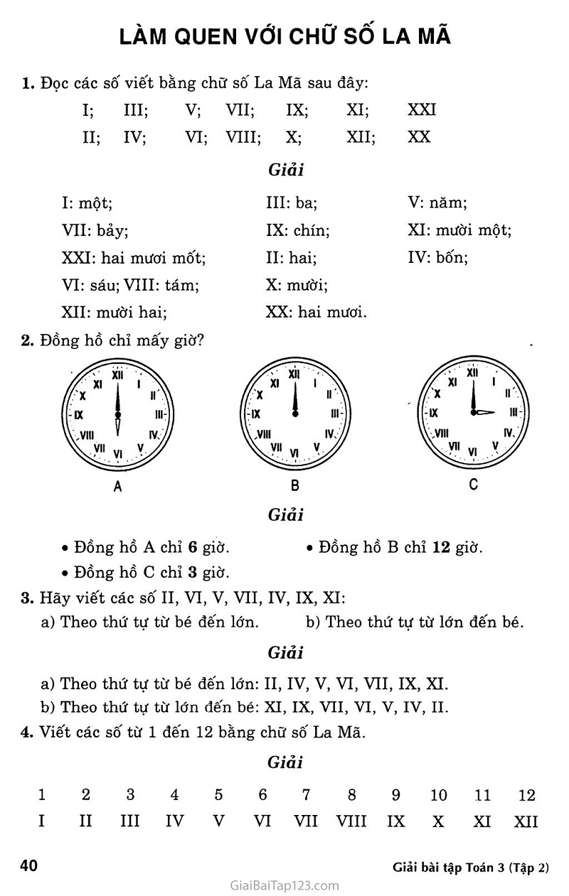 Cách đọc và cách viết các số la mã 0 - 1000 chi tiết nhất