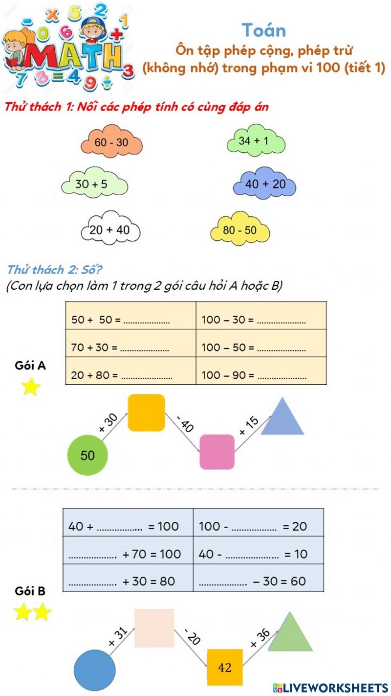 Mẹo hay giúp trẻ học toán lớp 2 cộng trừ có nhớ hiệu quả!